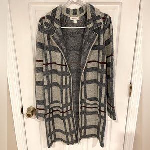 Monteau Plaid Cardigan